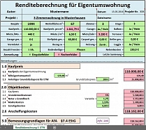 Excel-Vorlagen-Paket: Steuer-, Nebenkosten- Und Rendite-Berechnung Für ...